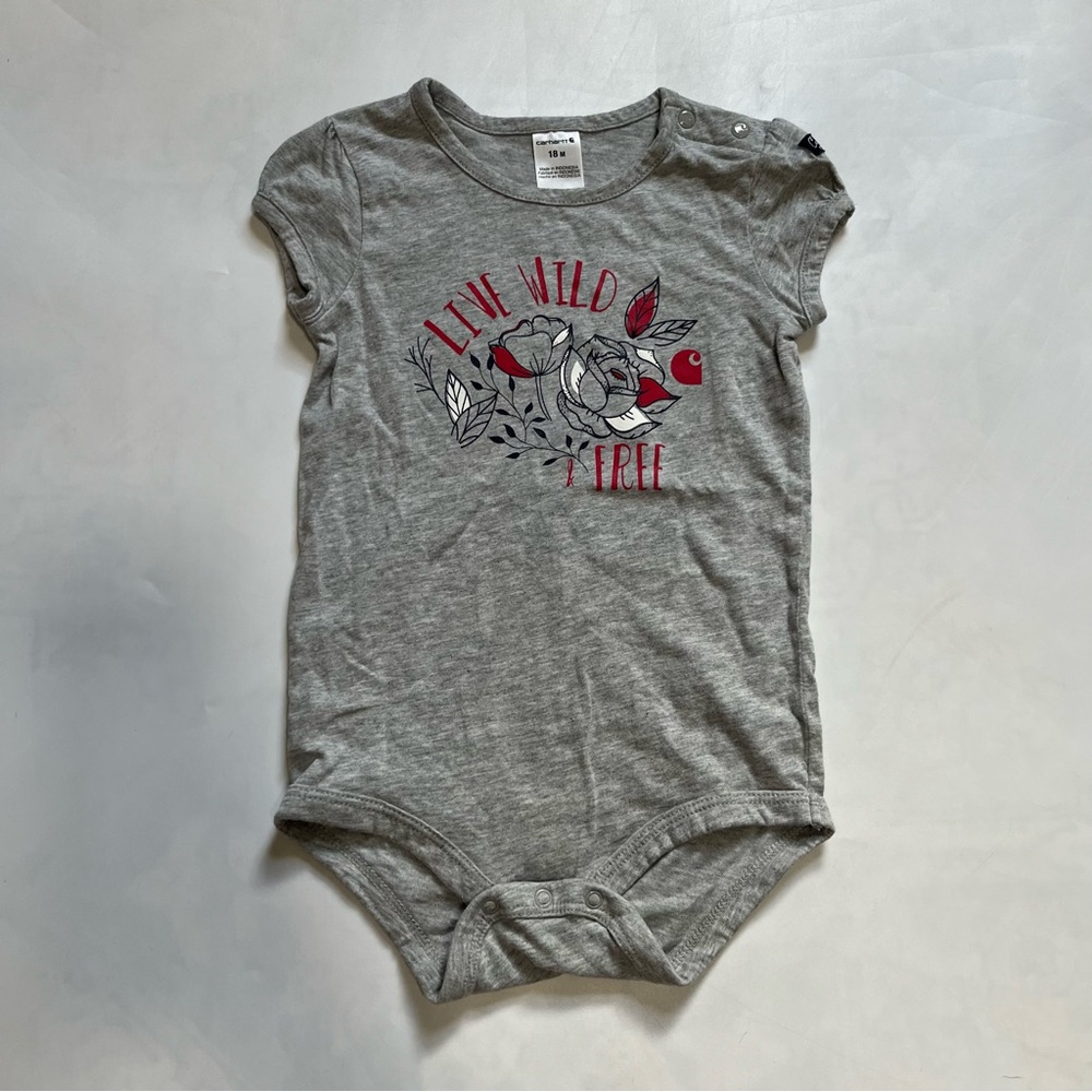 Carhartt Girls Flower Onesie
